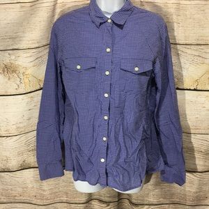 Purple Tweed Banana Republic Soft wash shirt Med